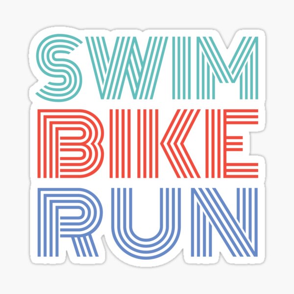 A great Triathlon gift for your friend or family Sticker