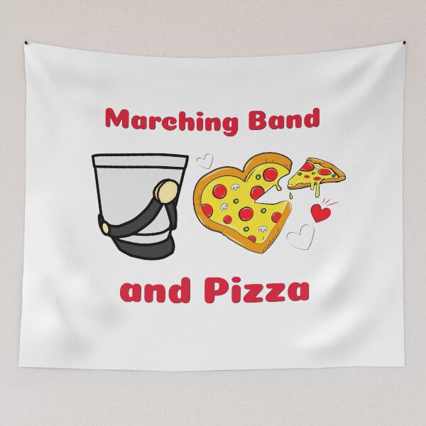 Item preview, Marching Band and Pizza designed and sold by BandMomDesigns.
