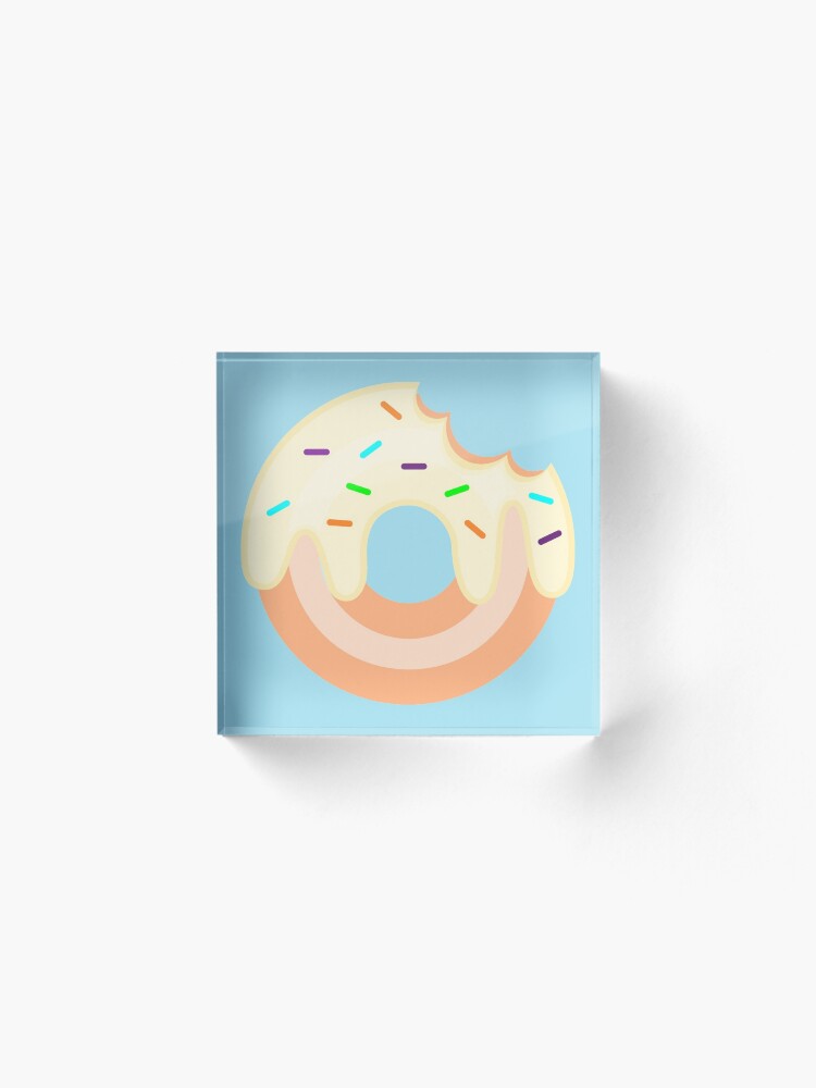 Alternate view of Vanilla Donut Acrylic Block