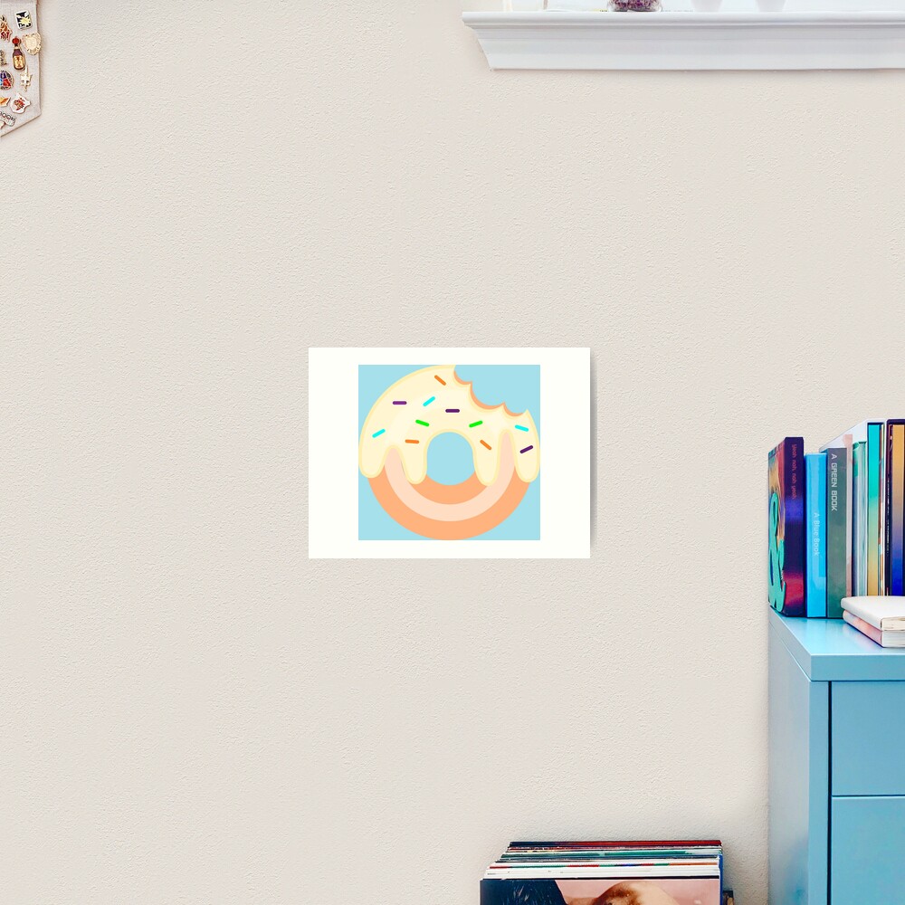 Vanilla Donut Art Print