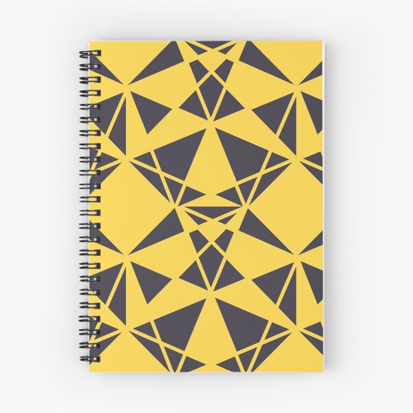 Item preview, Yellow, black triangular, sharp, bold geometric illustration pattern designed and sold by theendup.