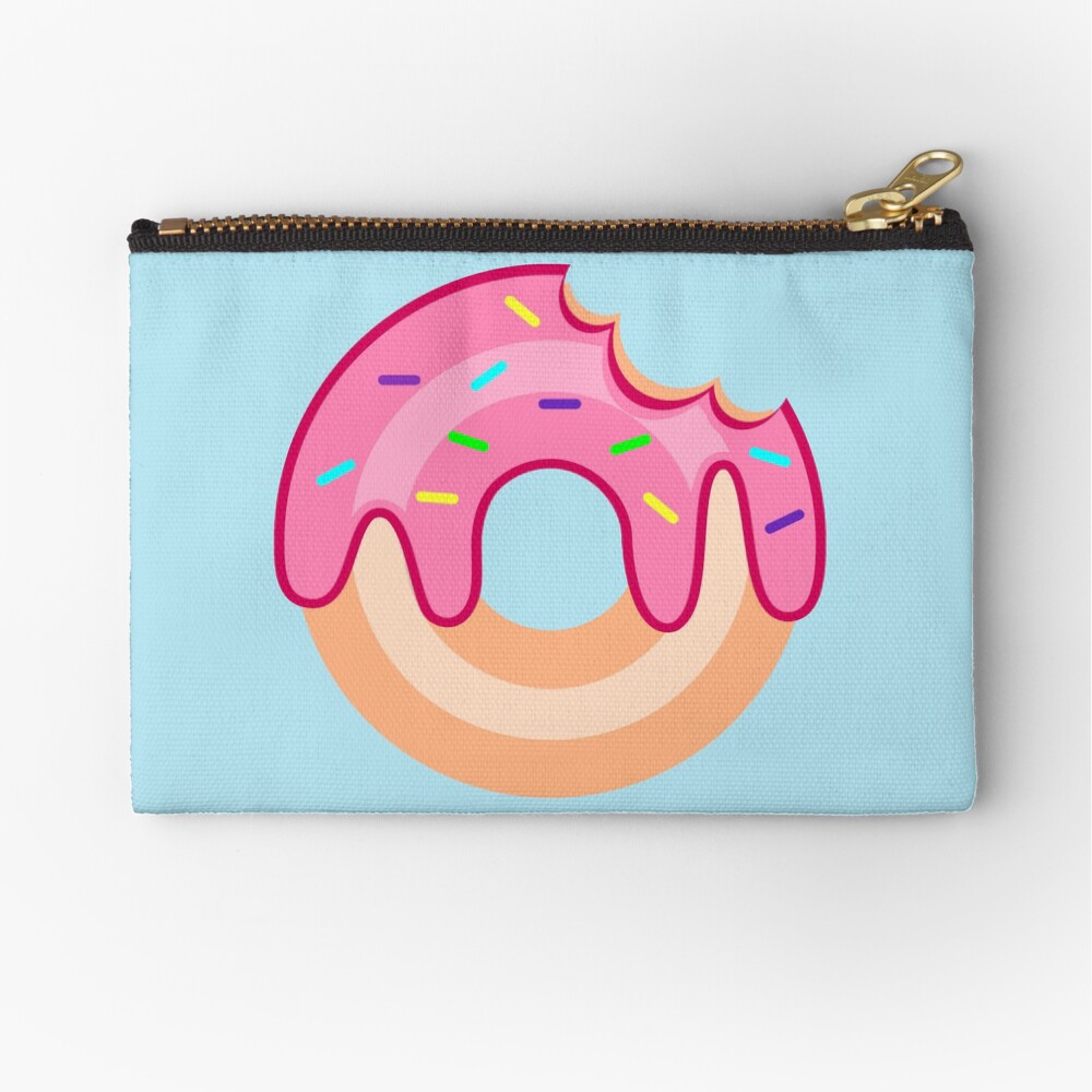 Strawberry Donut Zipper Pouch