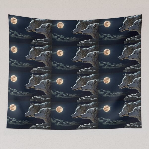 Item preview, Full Moon and Wolves designed and sold by pinkarmy25.