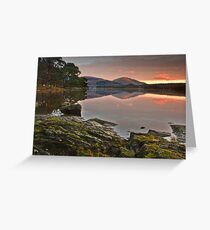 Derwent water at dawn Greeting Card