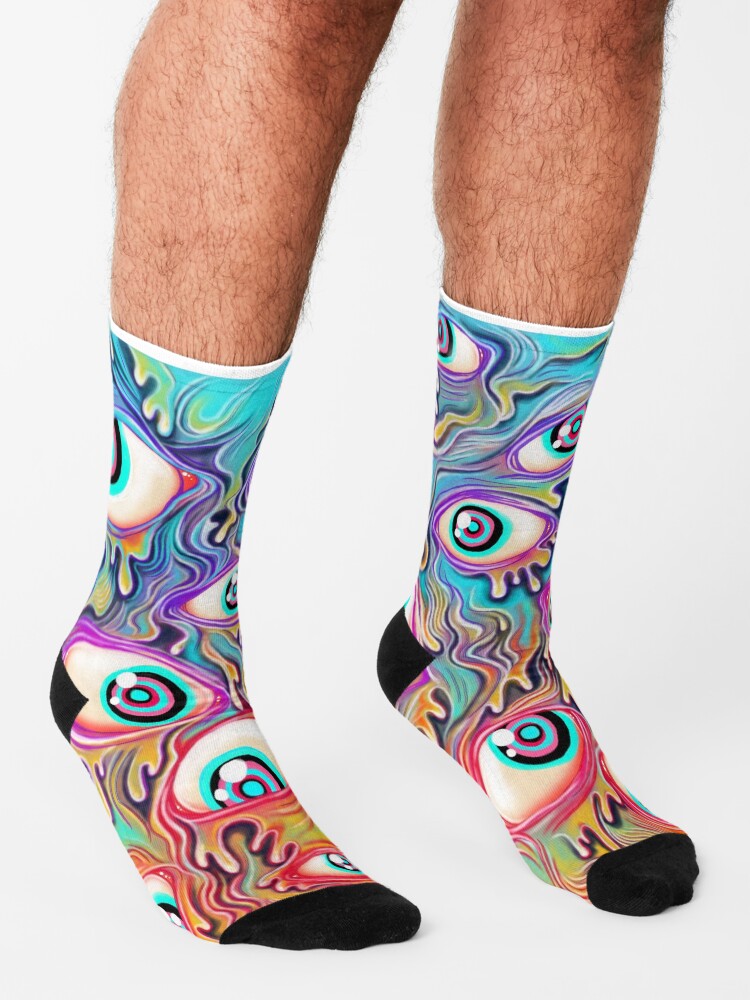 Alternate view of Eyeball Pattern Socks
