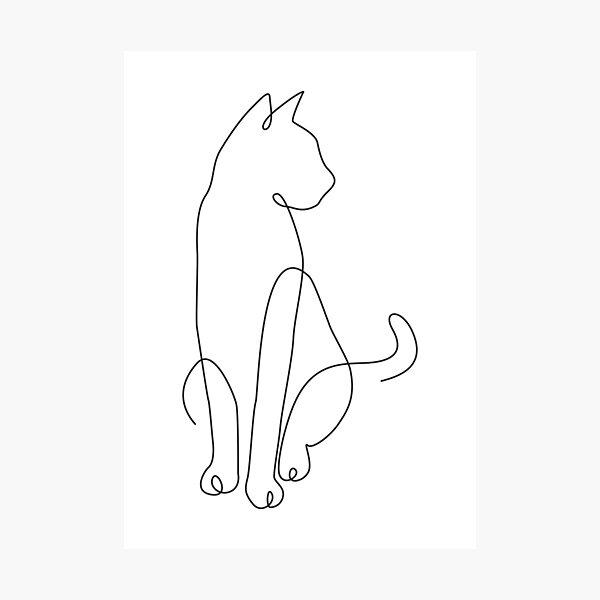 Item preview, Minimalist Cat designed and sold by pattyjab.