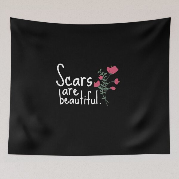 Item preview, Scars Cute Funny Gift Sarcastic Happy Fun Introvert Awkward Geek Hipster Silly Inspirational Motivational Birthday Present designed and sold by EpsilonEridani.