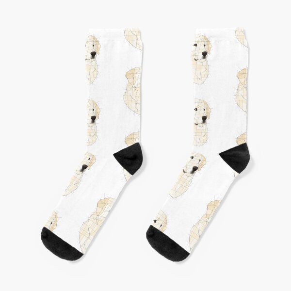 English Cream Golden Retriever Socks