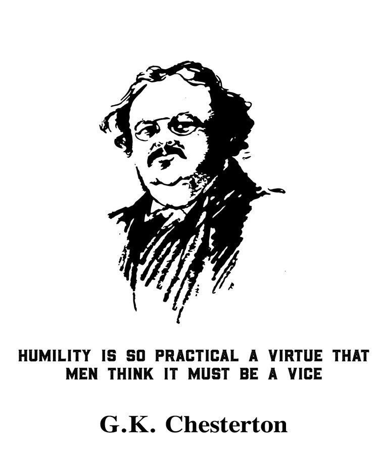 G.k. Chesterton Humility" Ipad Case & Skin By Peerlessmerch | Redbubble