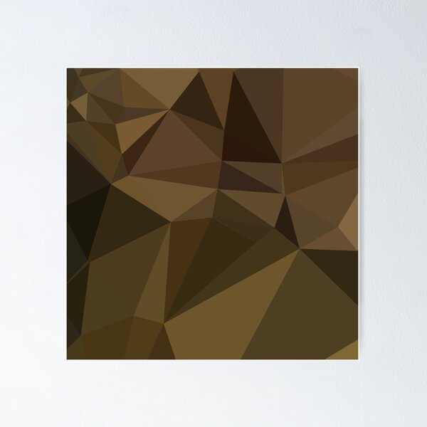 Item preview, Caput Mortuum Brown Abstract Low Polygon Background designed and sold by retrovectors.