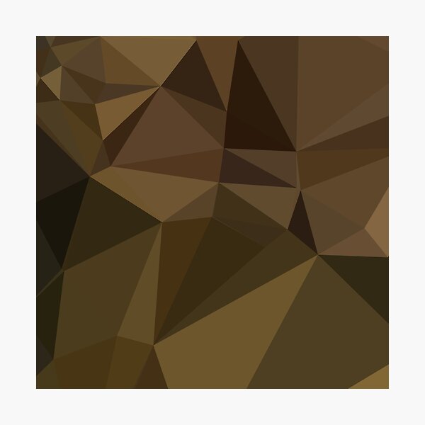 Item preview, Caput Mortuum Brown Abstract Low Polygon Background designed and sold by retrovectors.