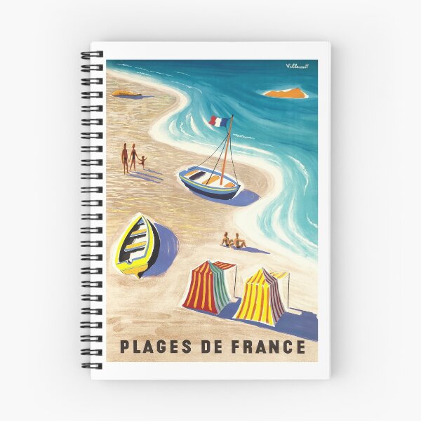 Item preview, Vintage France Beaches Villemot Travel Poster designed and sold by retrographics.