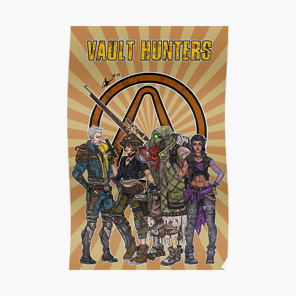 Borderlands 3 Vault Hunters Poster
