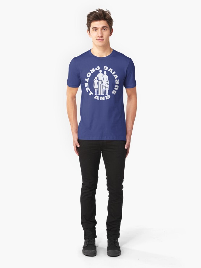 Alternate view of NDVH Protect and Survive 2 Slim Fit T-Shirt