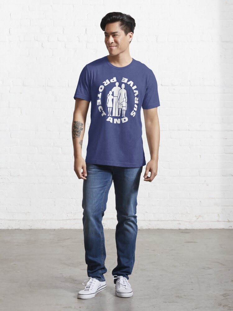 Alternate view of NDVH Protect and Survive 2 Essential T-Shirt
