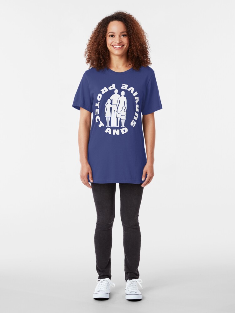 Alternate view of NDVH Protect and Survive 2 Slim Fit T-Shirt