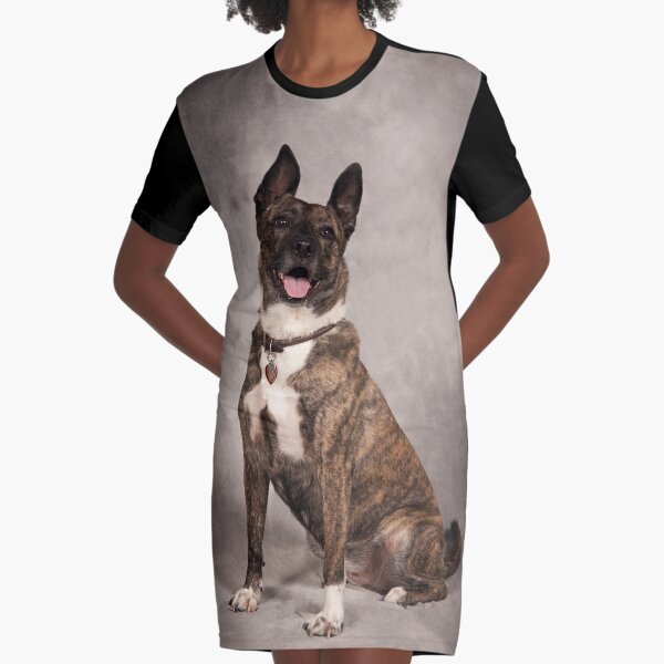 Happy Dog Graphic T-Shirt Dress