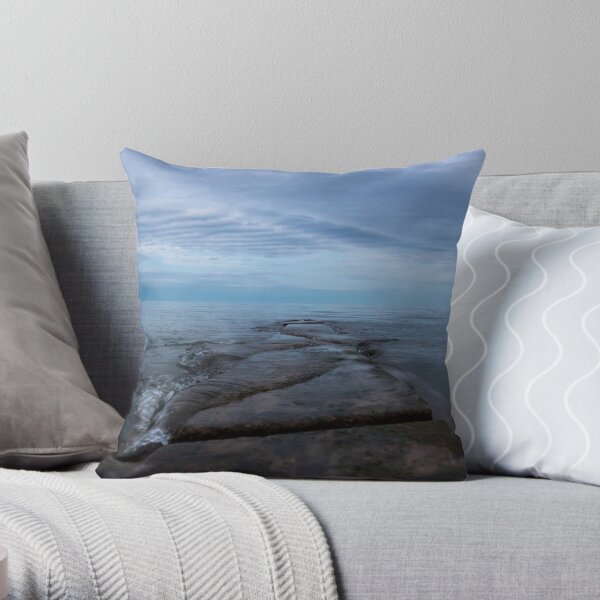 Sunset at the lake Throw Pillow
