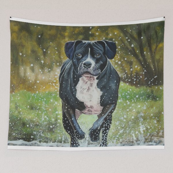 Item preview, Duke the running dog designed and sold by cathyscreations.