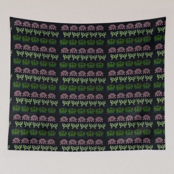 Item preview, Graffiti Space Invaders designed and sold by Elisaway.