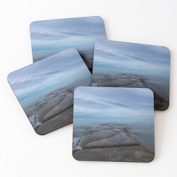 Sunset at the lake Coasters (Set of 4)