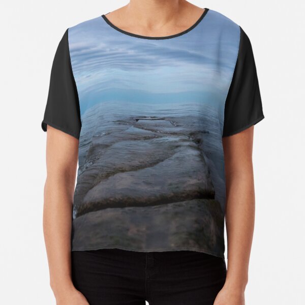 Sunset at the lake Chiffon Top