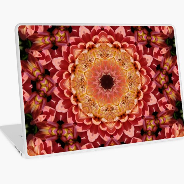 Geometric Kaleidoscope Mandala Flower Pattern Laptop Skin