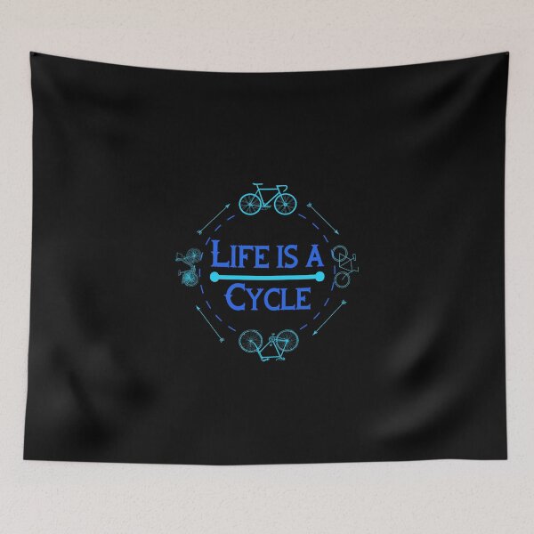 Item preview, Life Is A Cycle, Bicycle, Cycling, Biking, Biker, Bicycles, Bikes, Bicycling, Riding, cycle, ride, cyclists, rider, gears, sport, hobby, Key, Wrench, tool, bike shop, repair,  designed and sold by bimmer325.