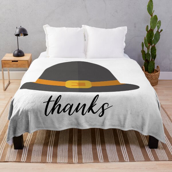 Item preview, Simple, flat Pilgrim hat flat design illustration with Thanks for Thanksgiving designed and sold by mkopka.