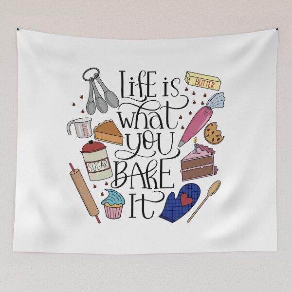 Item preview, Life Is What You Bake It Baking And Dessert Lover Design designed and sold by Gsallicat.