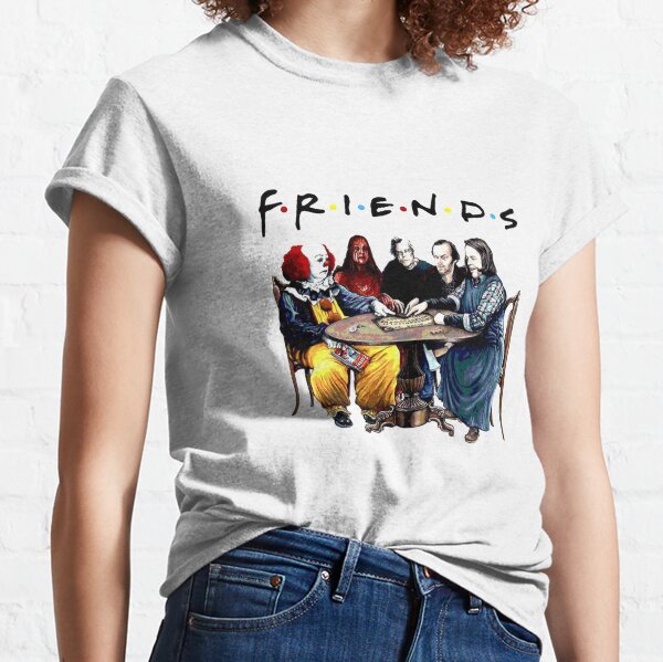 Halloween Friends T-shirt Horreur Femmes-Unisexe Enfants Drôle Effrayant télé Cadeau Top
