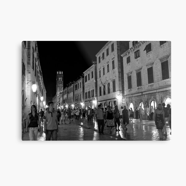 Nighttime in the Walled City Metal Print