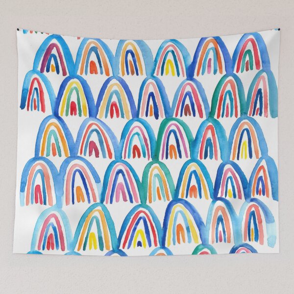 Item preview, Blue Rainbows designed and sold by LaurenONeillArt.