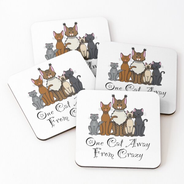 Item preview, One Cat Away From Crazy designed and sold by Morgan Steffensen.