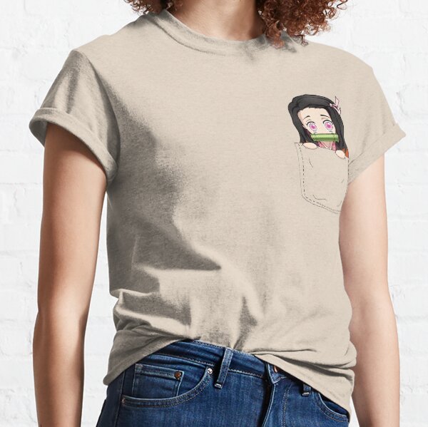 Nezuko Pocket Camiseta clásica