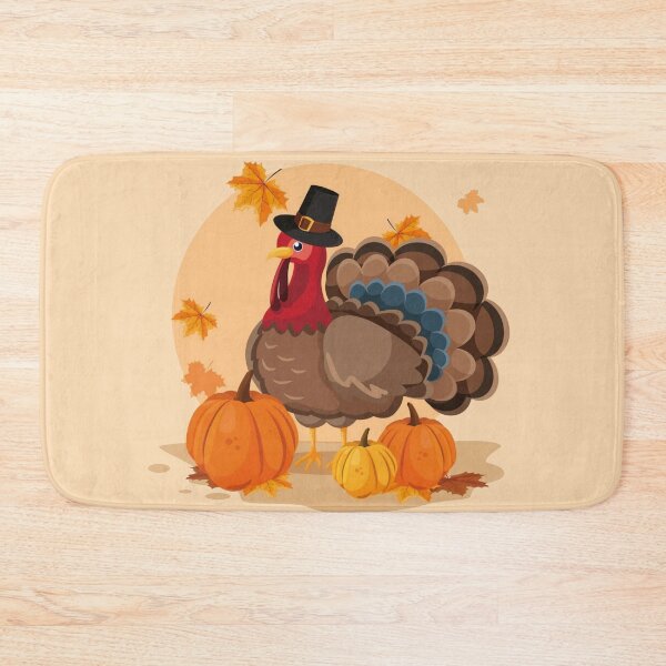 Item preview, happy thanksgiving pilgrim turkey designed and sold by Gossip Rag.