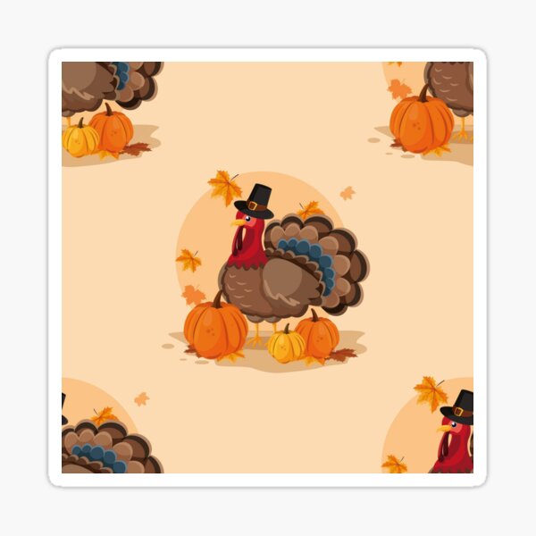 Item preview, happy thanksgiving pilgrim turkey designed and sold by Gossip Rag.