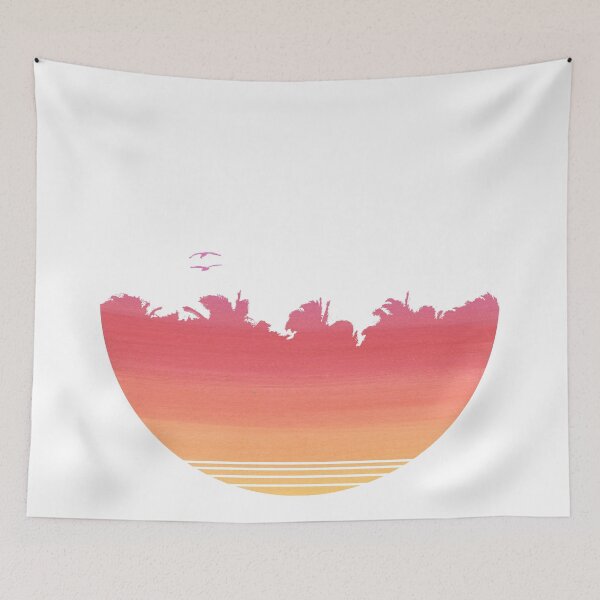 Item preview, Watercolor Beachfront Sunset designed and sold by sarahrinouye.