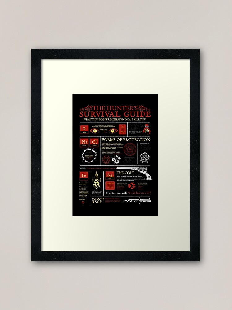 Alternate view of The Hunters Survival Guide Framed Art Print
