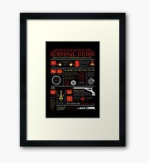 The Hunters Survival Guide Framed Print