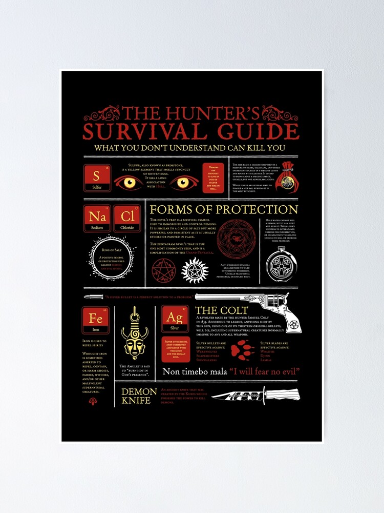 Alternate view of The Hunters Survival Guide Poster