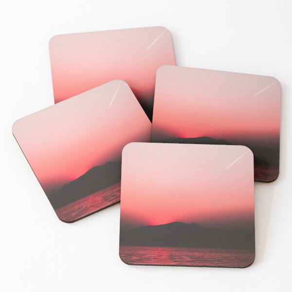 Item preview, Red sky over the sunset in the lake designed and sold by kwizel.