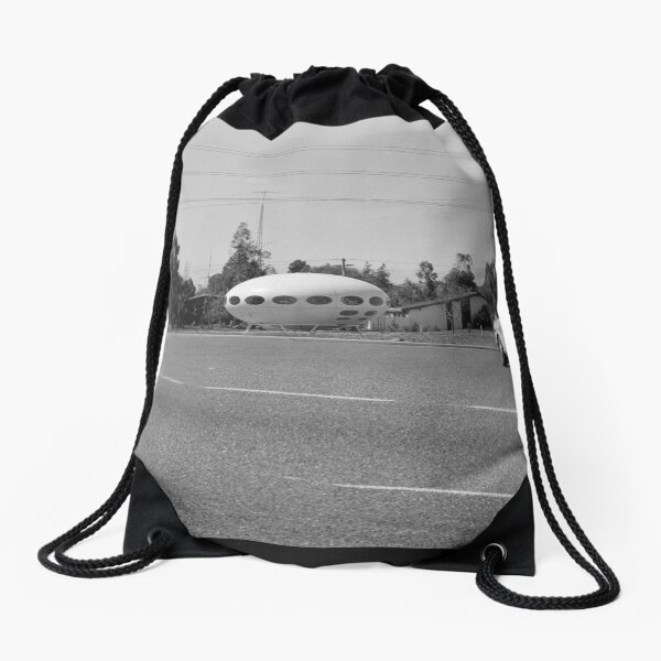 Photograph of Futuro House, Willetton in Western Australia 1975 State Library of Western Australia Drawstring Bag