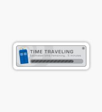 Time Traveling Pop Up Window Sticker