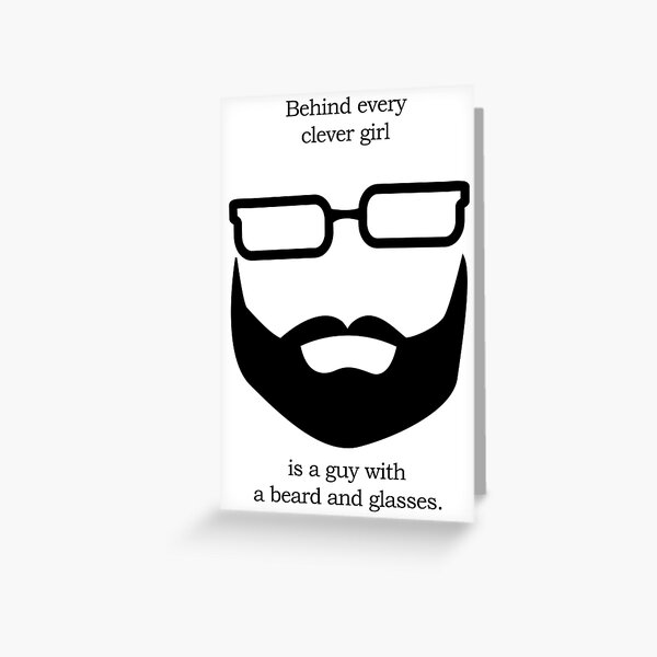 Behind Every Clever Girl Greeting Card