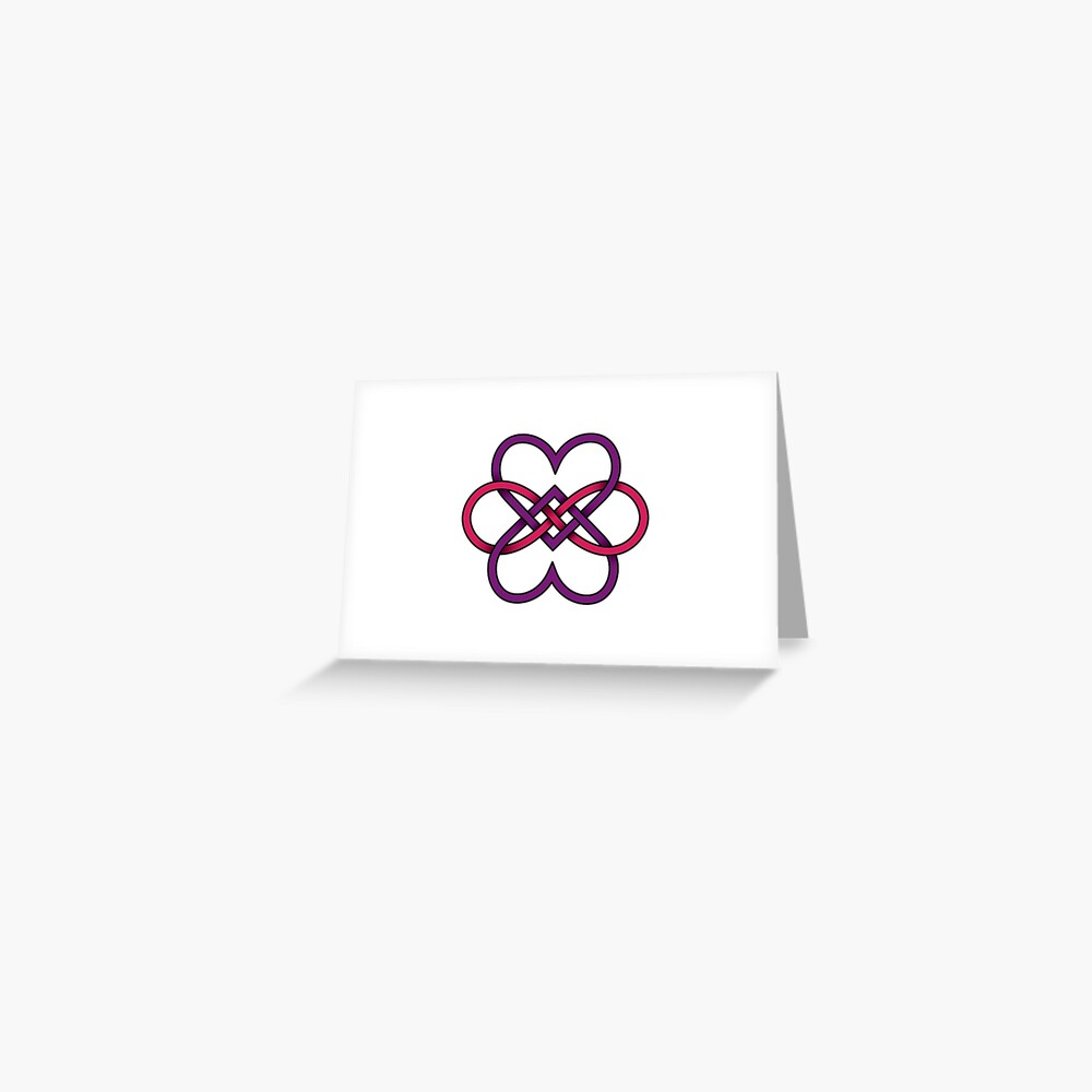 Polyamory Hearts Greeting Card