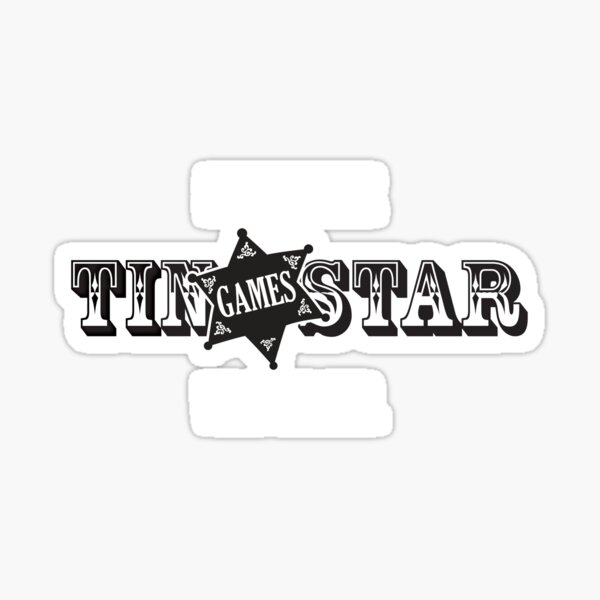 Tin Star Games Logo Reverse Sticker