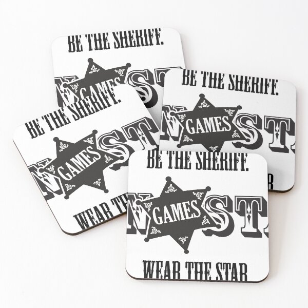 Item preview, Tin Star Games Logo Mono designed and sold by TinStarGames.