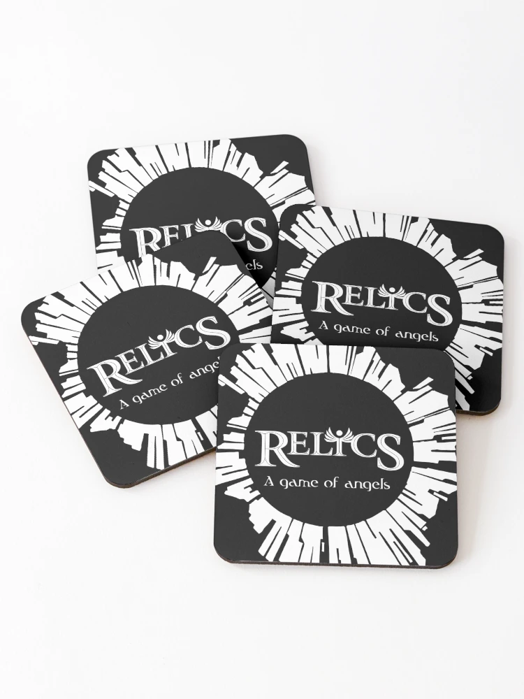 Thumbnail 1 of 5, Coasters (Set of 4), Relics Logo In Sun Reverse designed and sold by TinStarGames.