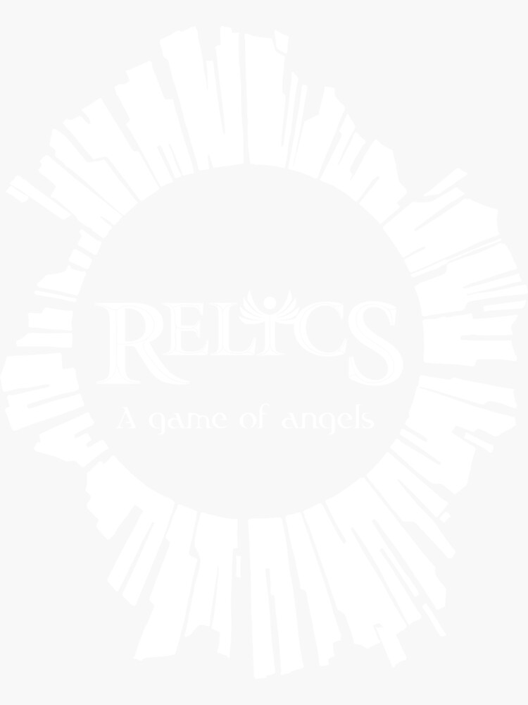 Thumbnail 3 of 3, Sticker, Relics Logo In Sun Reverse designed and sold by TInStarGames.